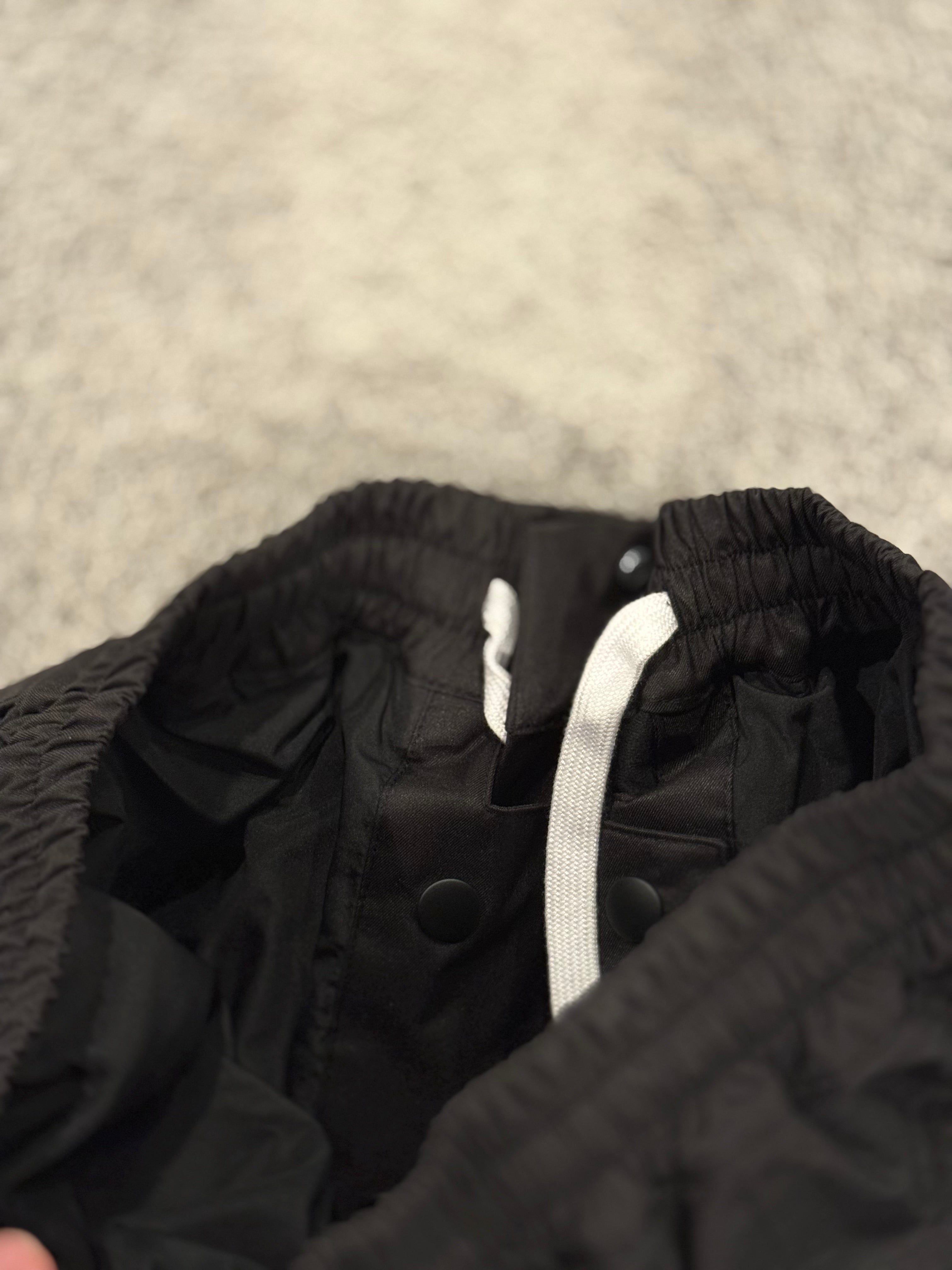 Black Reflective Logo Baggy Snow pants